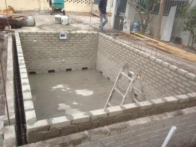 Blockwork shell and floor slab, Cape Town
